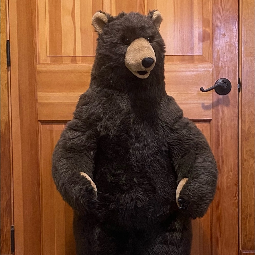 RARE Melissa and Doug HUGE Plush Brown Standing Bear 45”x21” EUC